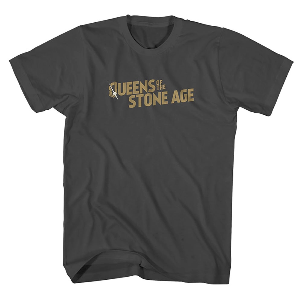 Queens Of The Stone Age - Bullet Shot Logo Heren Tshirt - Zwart